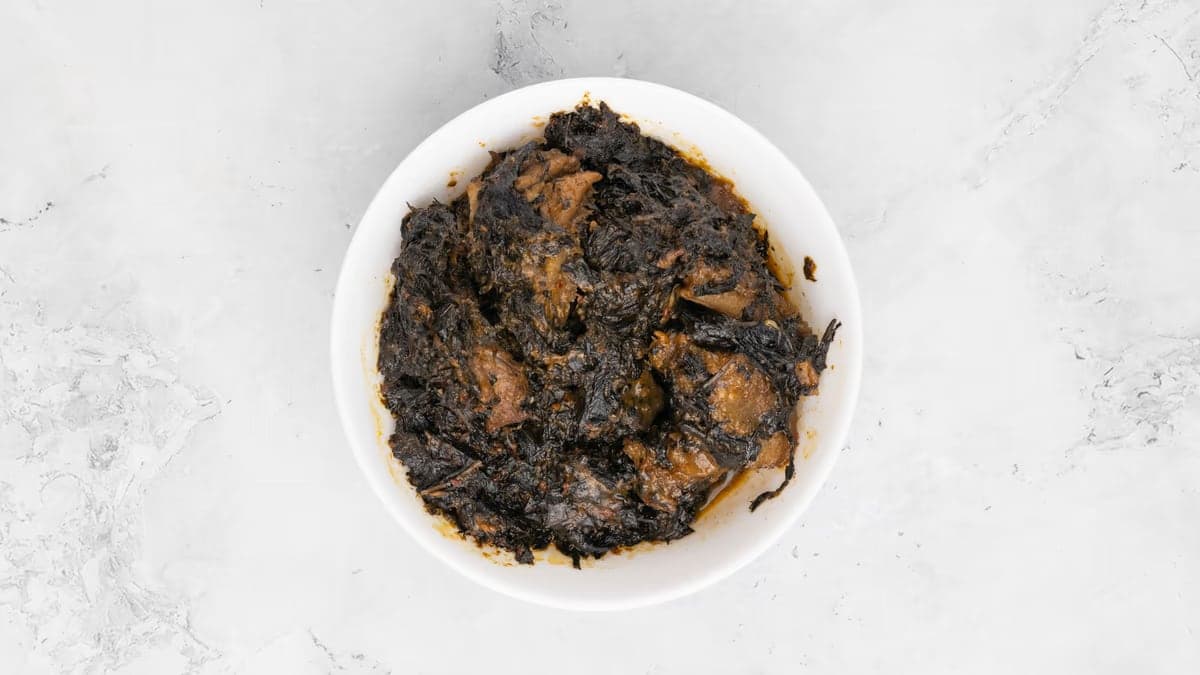 Bitter leaf soup with one swallow