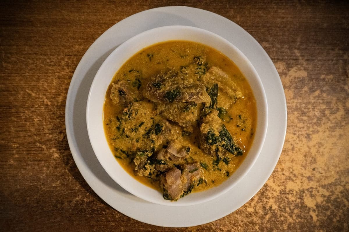 Egusi soup with one swallow